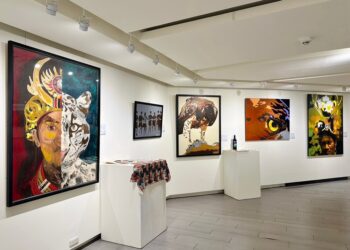 台东县政府与亚洲艺术与文化创意产业发展协会在台东艺文中心2楼展览室共同举办艺术家陈子强个展『溯原』