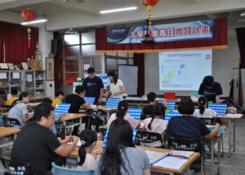 育达科技大学『大学社会责任与运算思维教育融合计划』小学同学们参与情形