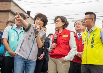 饶庆铃县长为康芮台风重创台东农业向萧副总统争取全县全品项现金救助及免勘查灾损比率