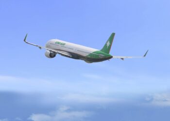 台东县政府积极推动与金门县双向包机互访，建立更紧密合作模式，首架『东金包机』将于明年3月17日启航(照片由立荣航空提供)