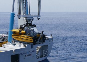 调查红海深海的潜水艇