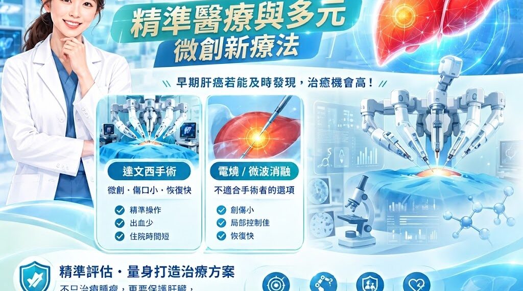 台大医院家医科医师暨肝病防治学术基金会执行长粘晓菁指出，随着免疫治疗、标靶药物、介入治疗与精准医疗持续进步，2026年的肝癌治疗已正式跨入『个人化精准医疗』新纪元。